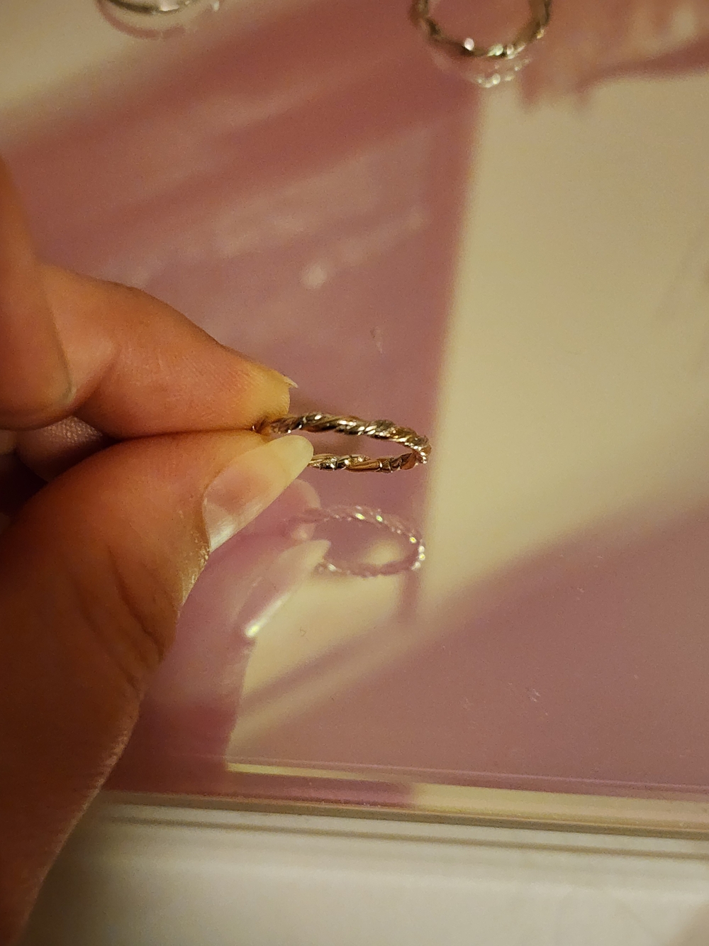 Delicate Stacking Rings Set - 6 Piece - Picture 5 of 7